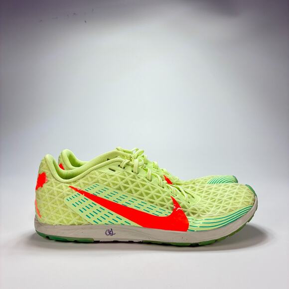 Nike Zoom Rival XC 5 Low Fluorescent Yellow Red Athletic Running Shoes Men's 8.5 - Picture 1 of 10